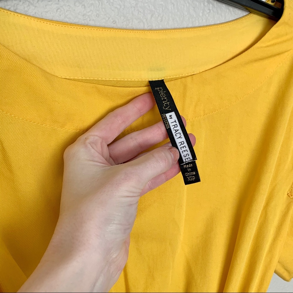 Anthropologie Yellow Ivetta Tie Sleeve Dress - Picture 4 of 8